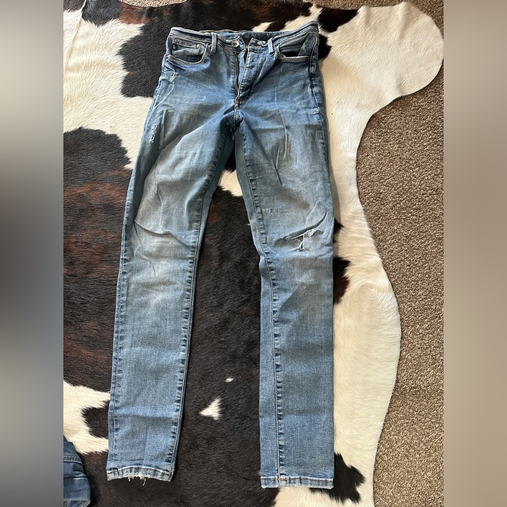 &Denim skinny high waist jeans